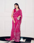 Designer Party Wear Look Saree With Sequins, Thread & Dori Work