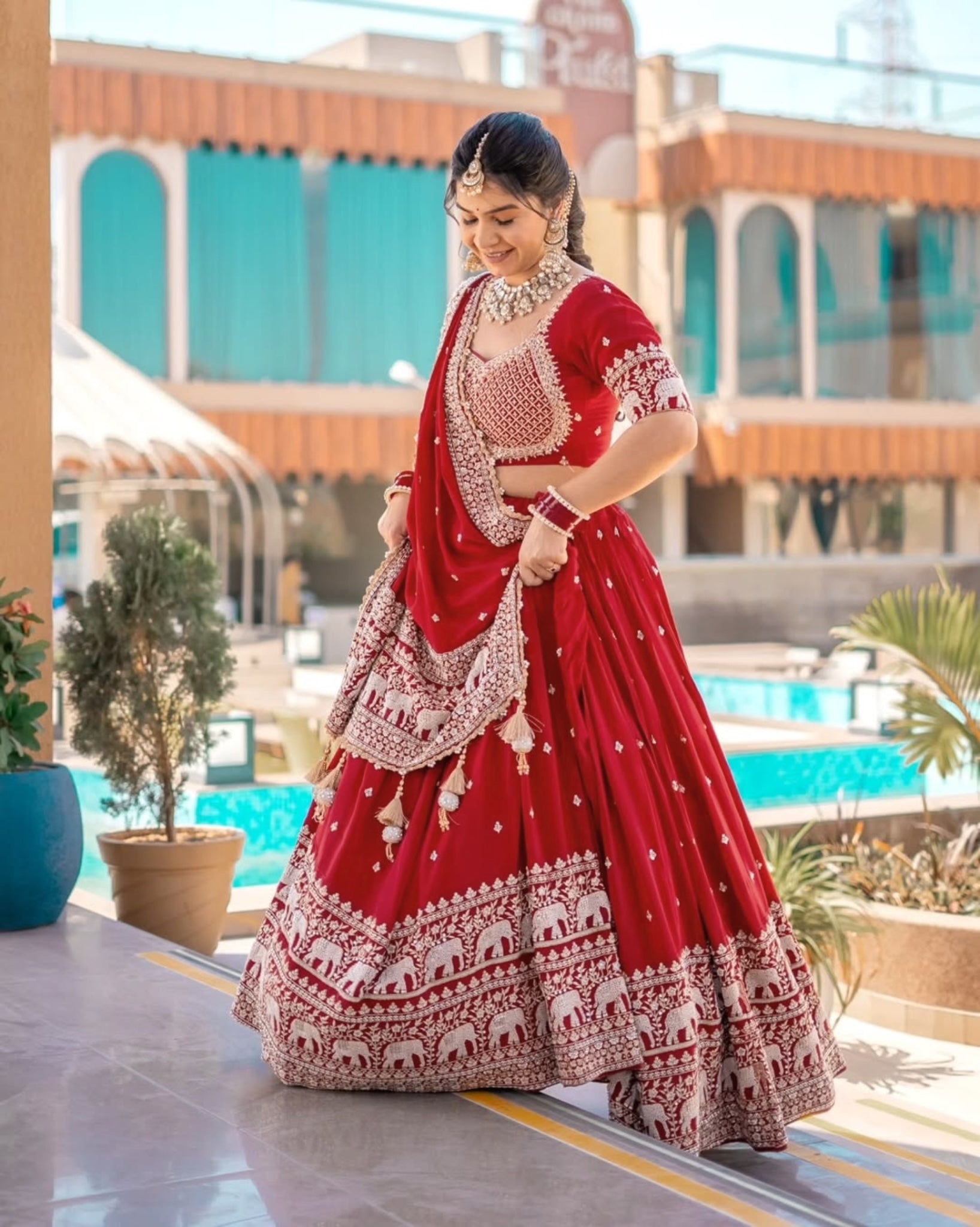 Designer Lehenga Choli With Beautiful Embroidery Work