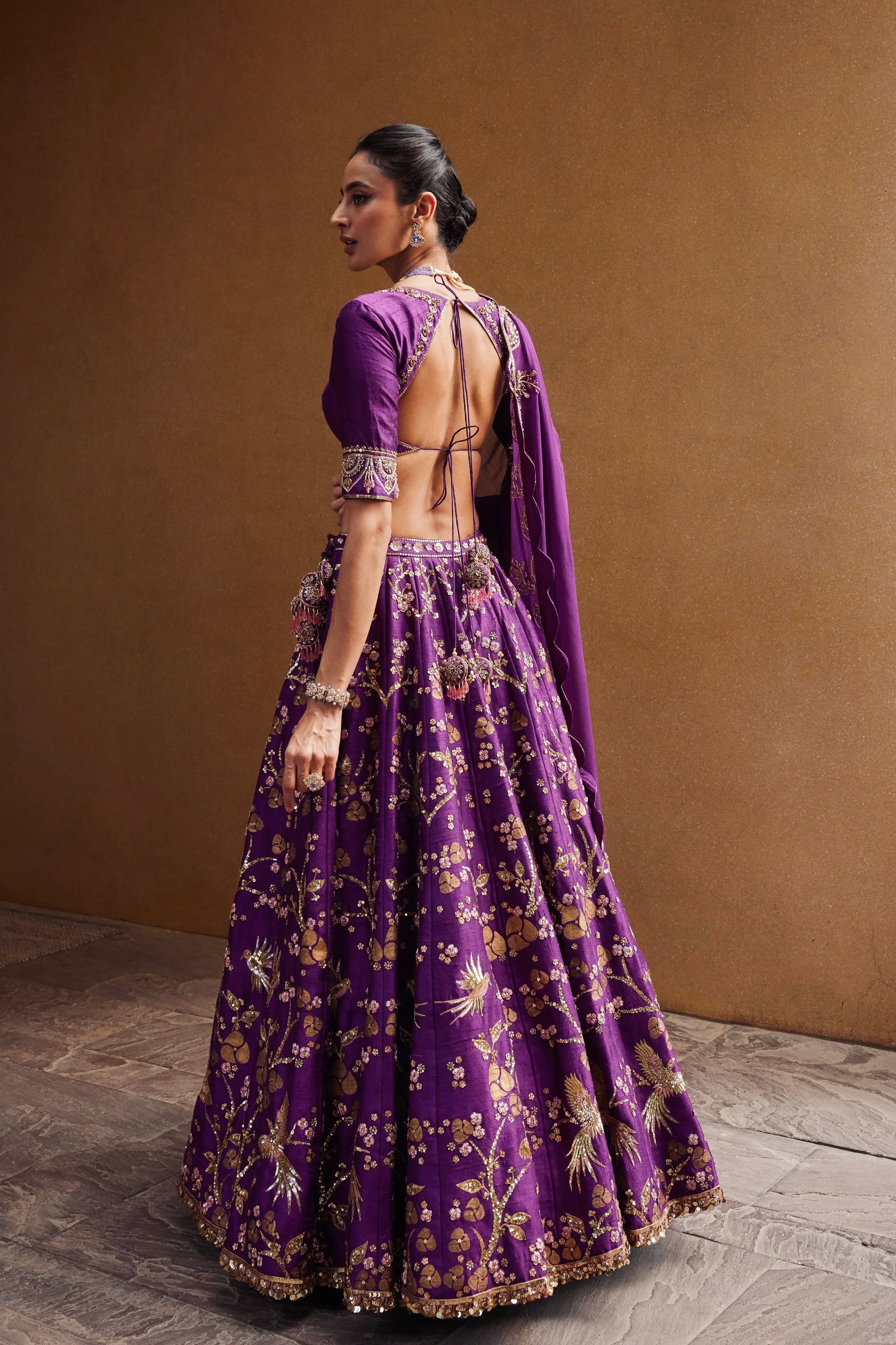 Party Wear Beautiful Lehenga Choli With Sequins ,Zari & Dori Work