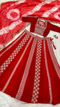 Party Wear Lehenga Choli With Cotton Thread & Sequence Work