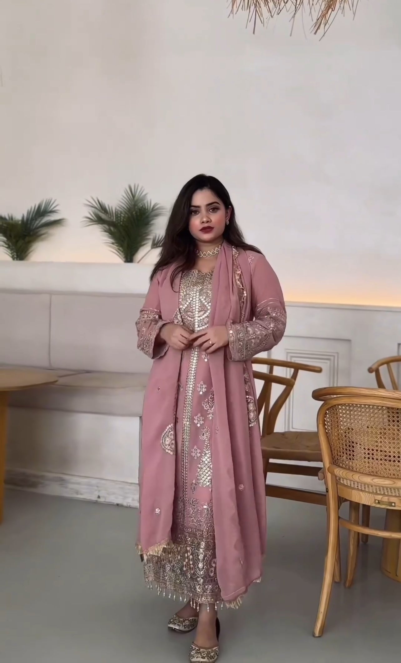 Fancy Top-Bottom And Dupatta With Heavy Embroidery Sequence Work