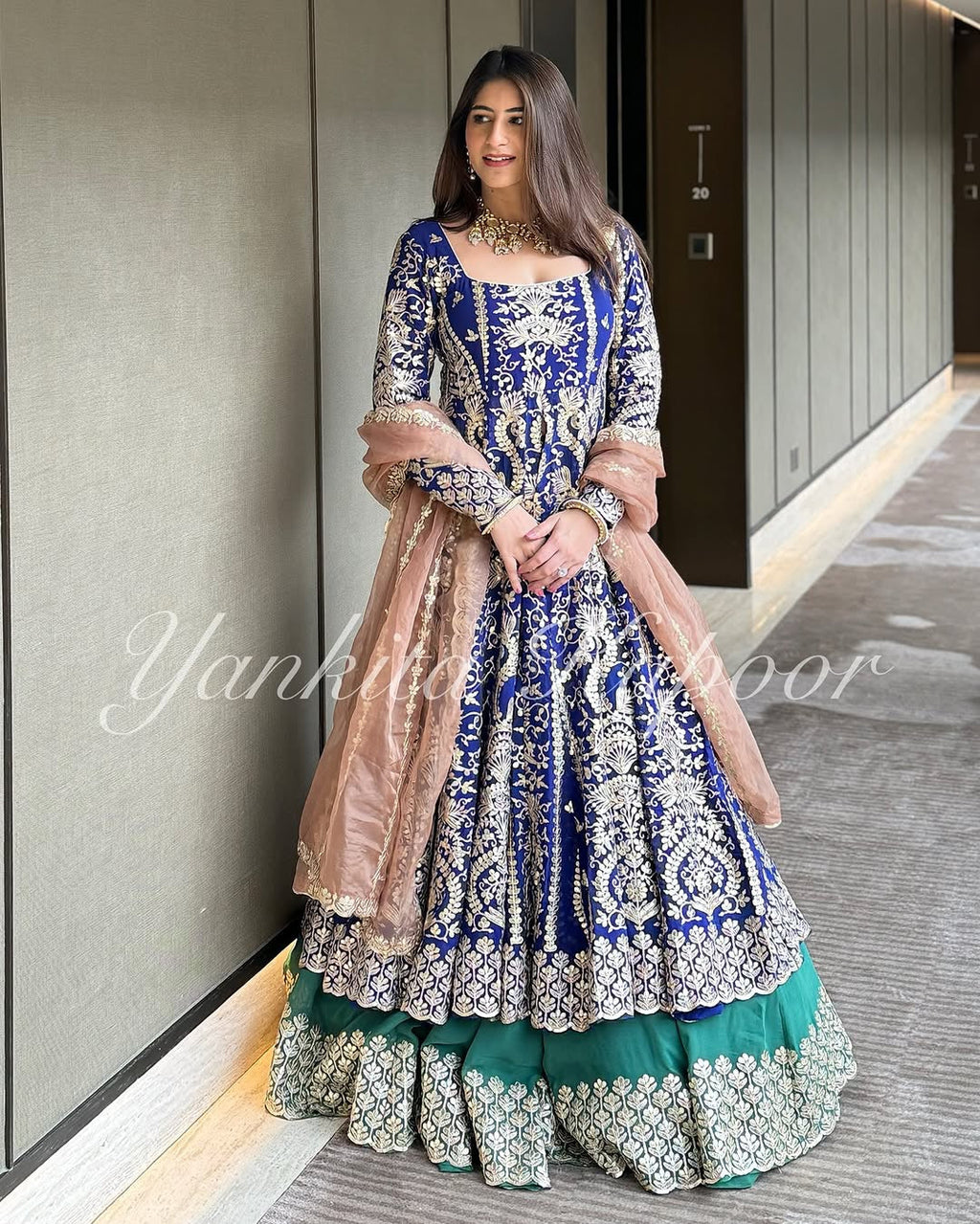 Designer Party Wear Look Fancy Style Top, Lehenga and Dupatta