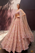 Designer Lehenga With Thread , Dori , Sequins & Pearl Beads Work