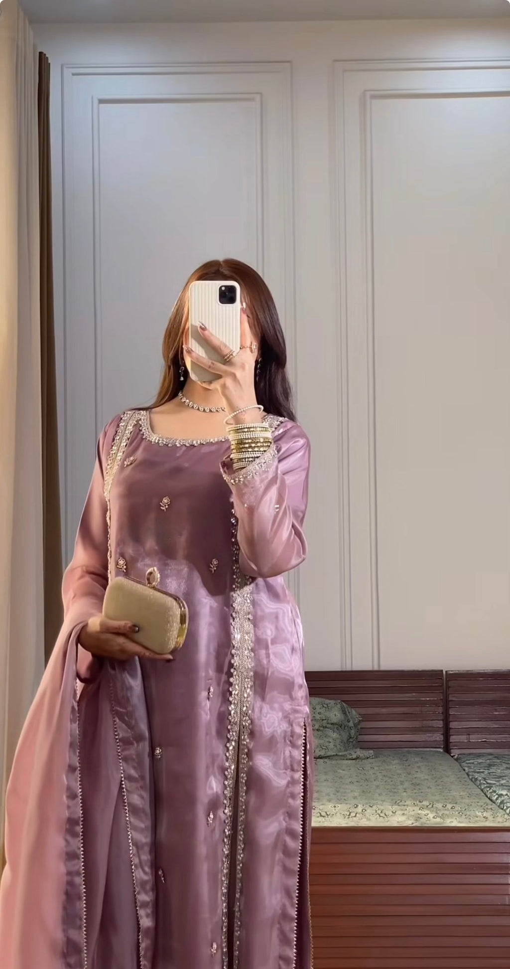 Designer Party Wear Look Top Plazzo & Dupatta Set