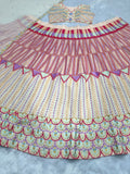 Designer Lehenga - Choli And Dupatta With Embroidery Thread Work