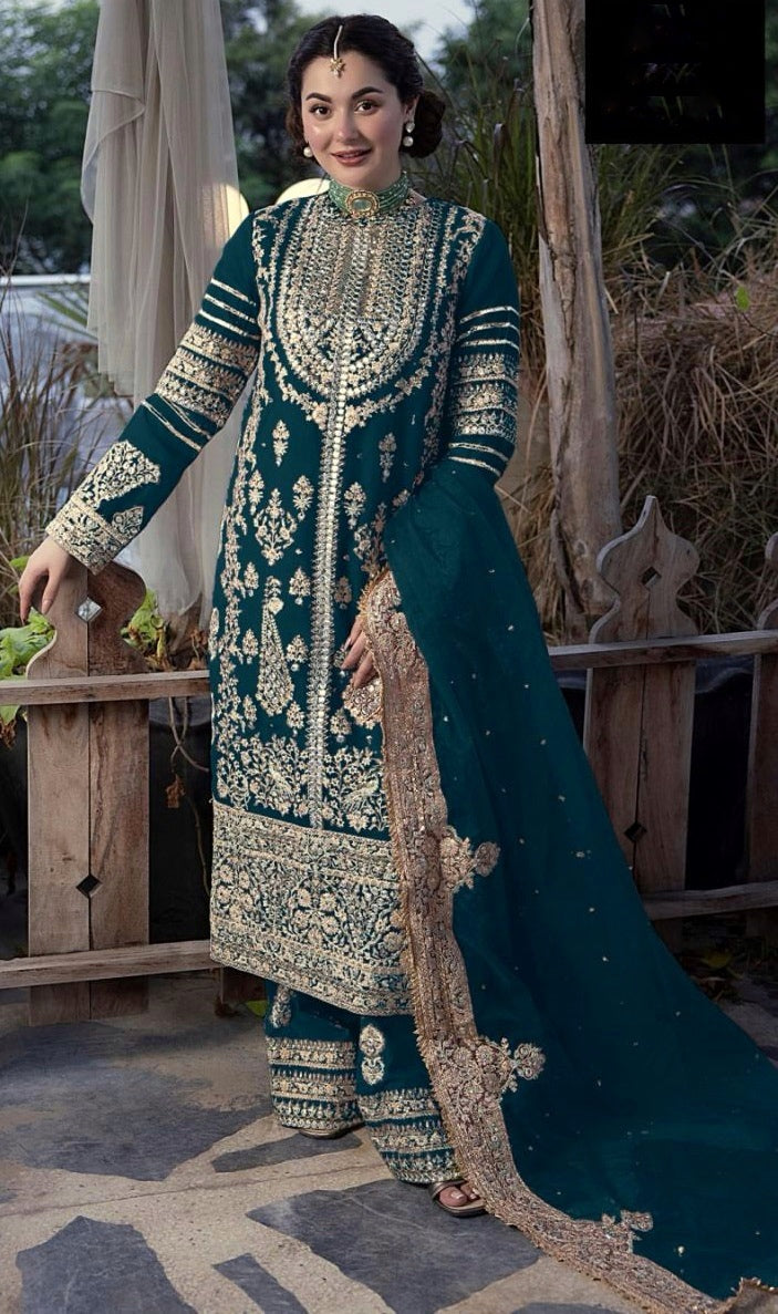 Fancy Top-Bottom And Dupatta With Heavy Embroidery Sequence Work