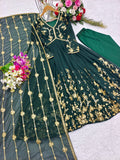 Beautiful Aliya Cut Designer Gown With Pent And Dupatta