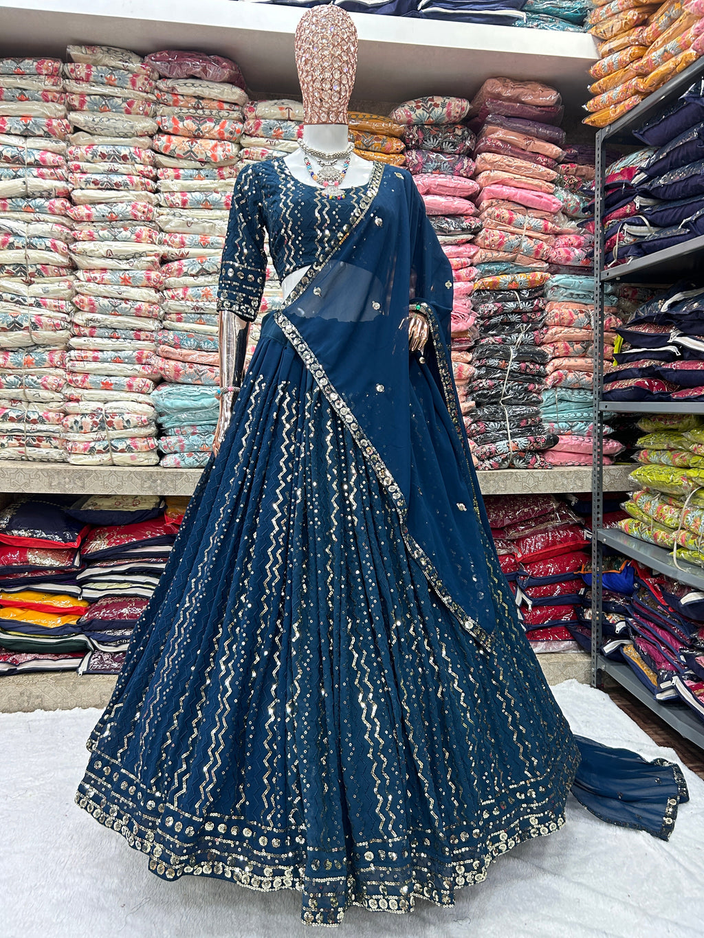 Party Wear Beautiful Lehenga Choli With Embroidery Work