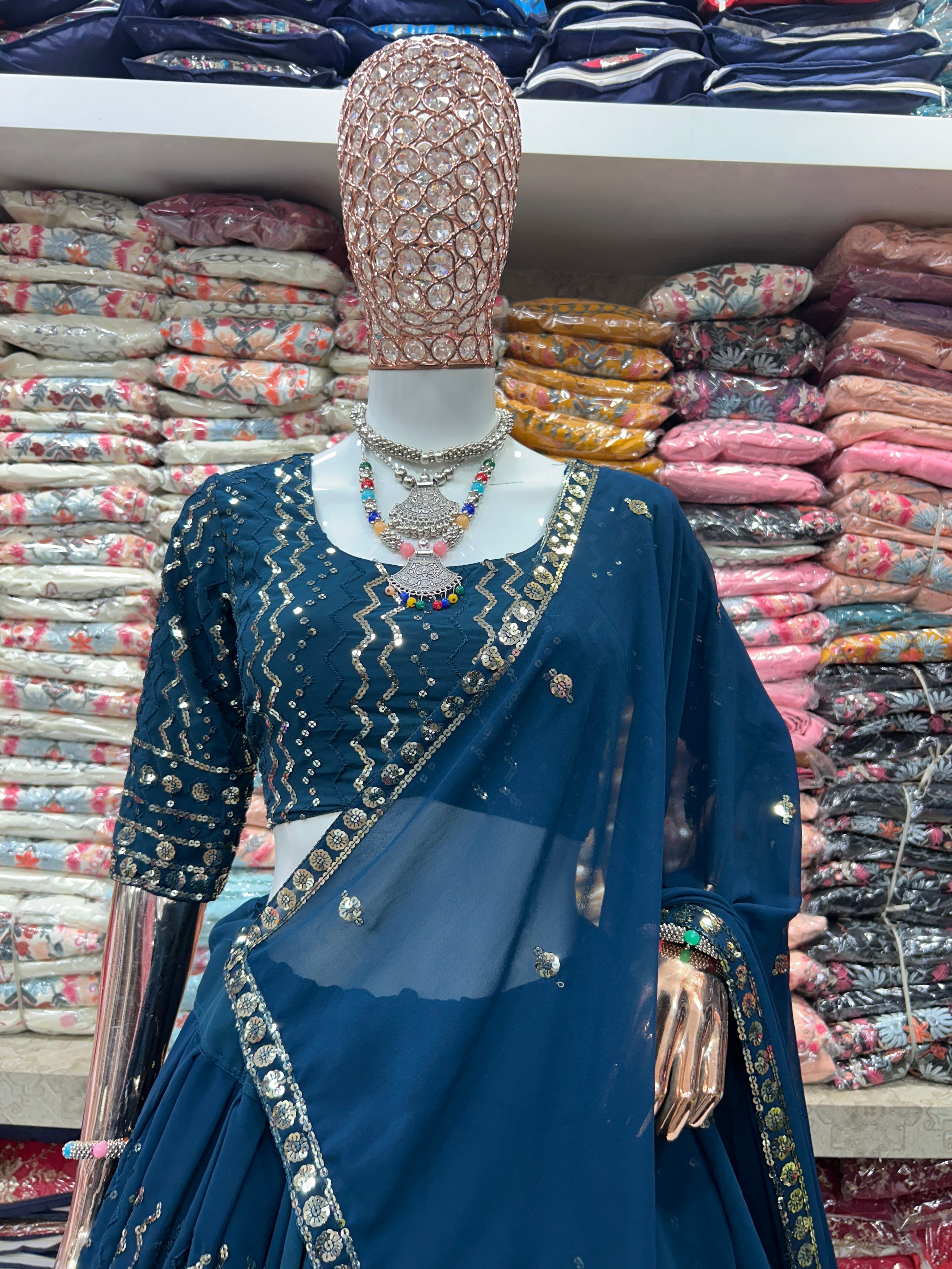 Party Wear Beautiful Lehenga Choli With Embroidery Work