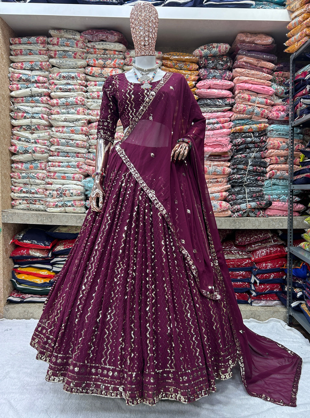 Party Wear Beautiful Lehenga Choli With Embroidery Work