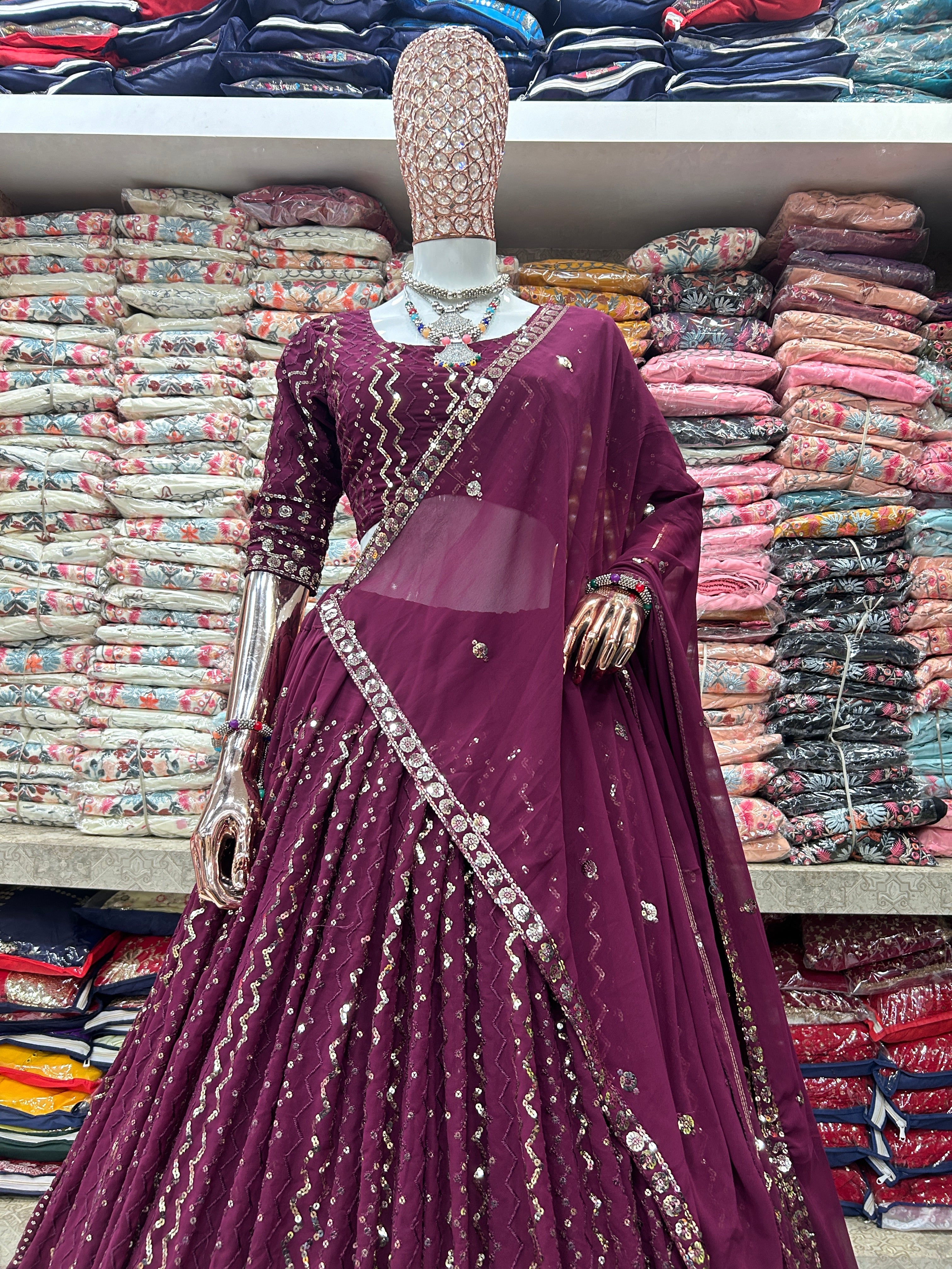 Party Wear Beautiful Lehenga Choli With Embroidery Work