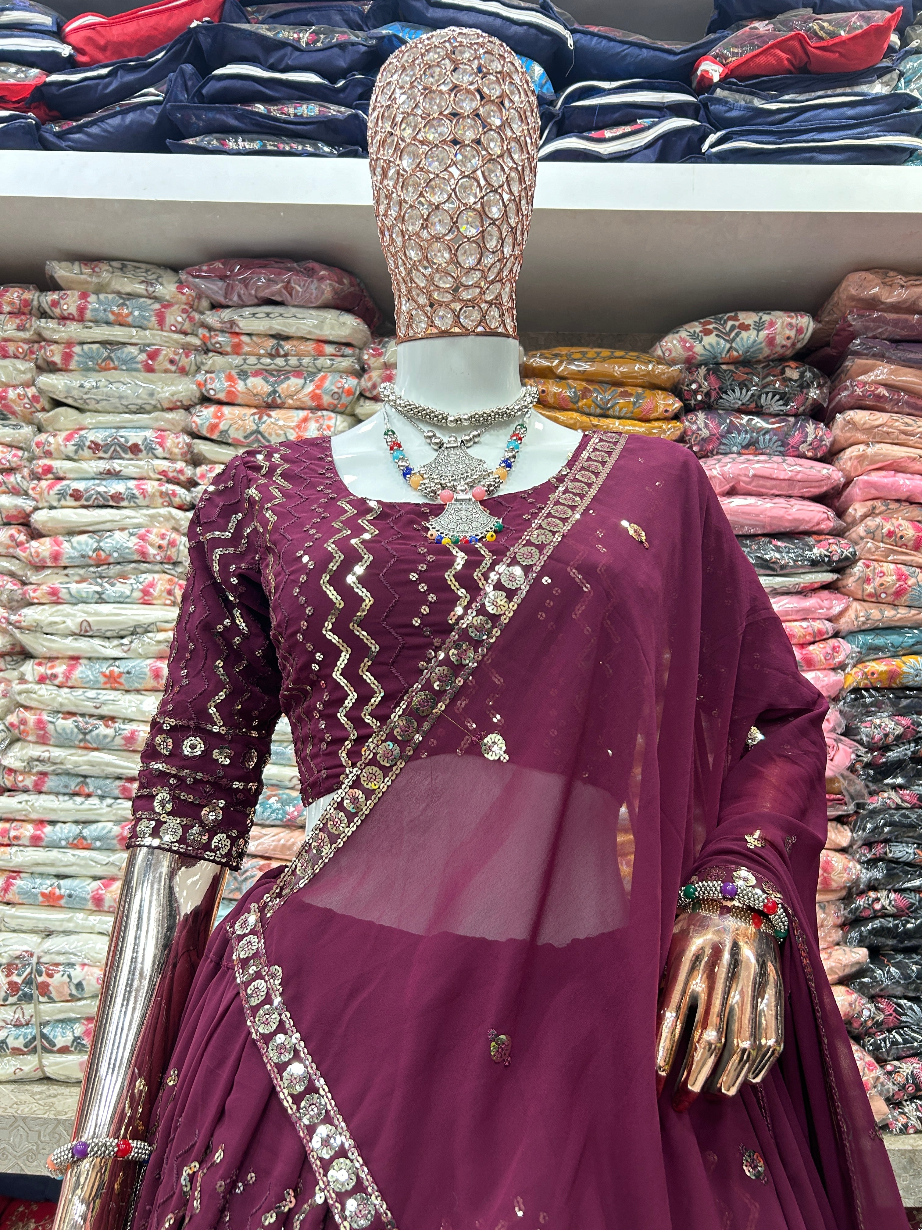 Party Wear Beautiful Lehenga Choli With Embroidery Work