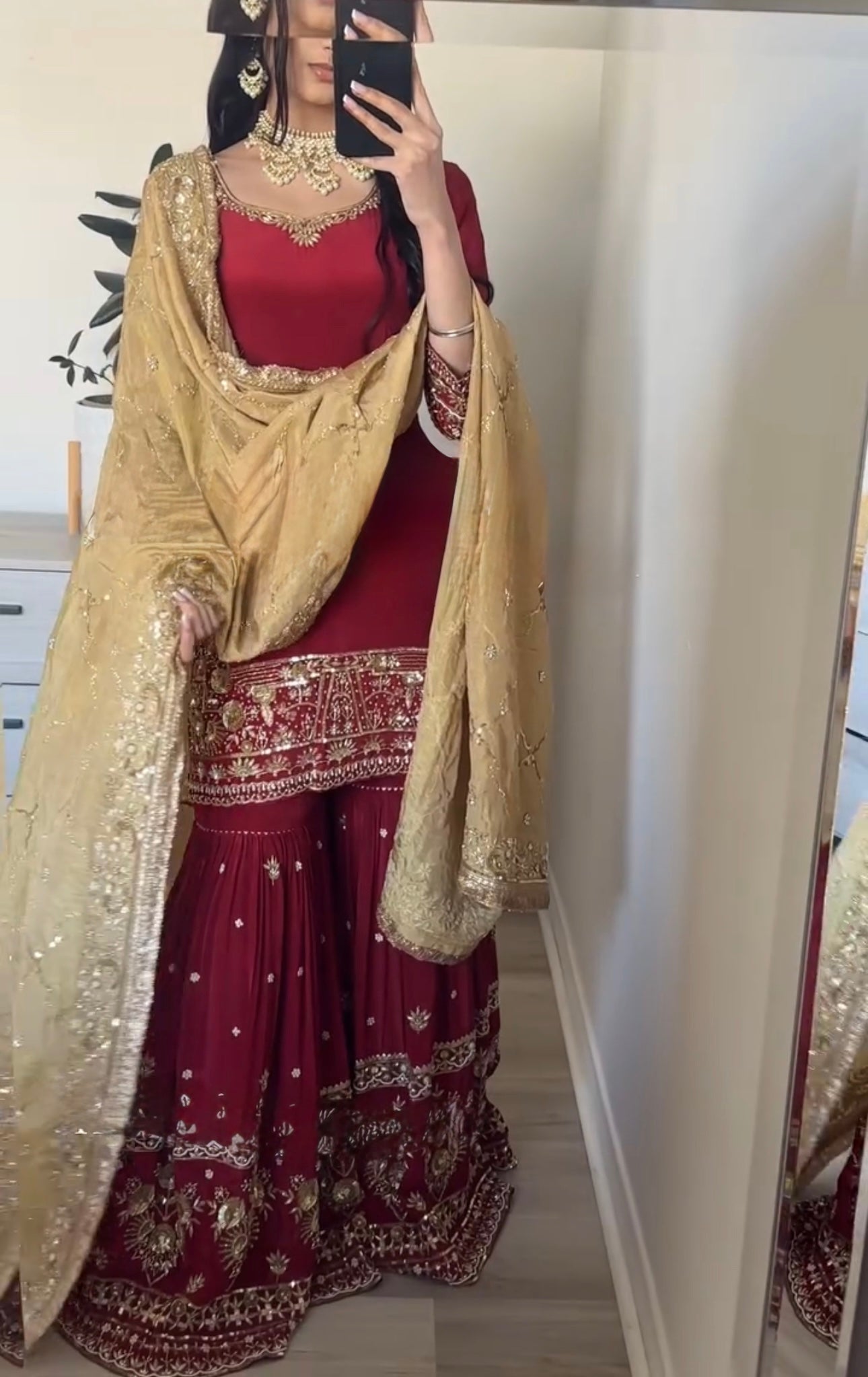 Designer Party Wear Look Top-Plazzo And Dupatta With Heavy Embroidery Work