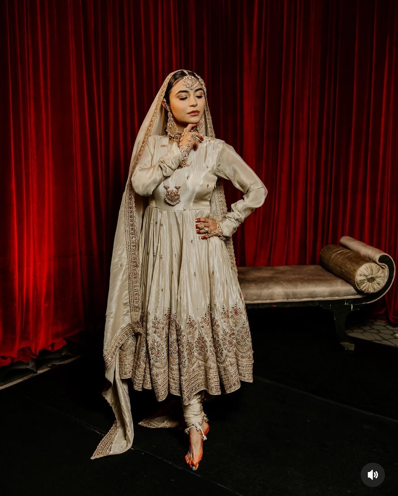 Beautiful Gown -Pent And Dupatta With Embroidery Sequence Work