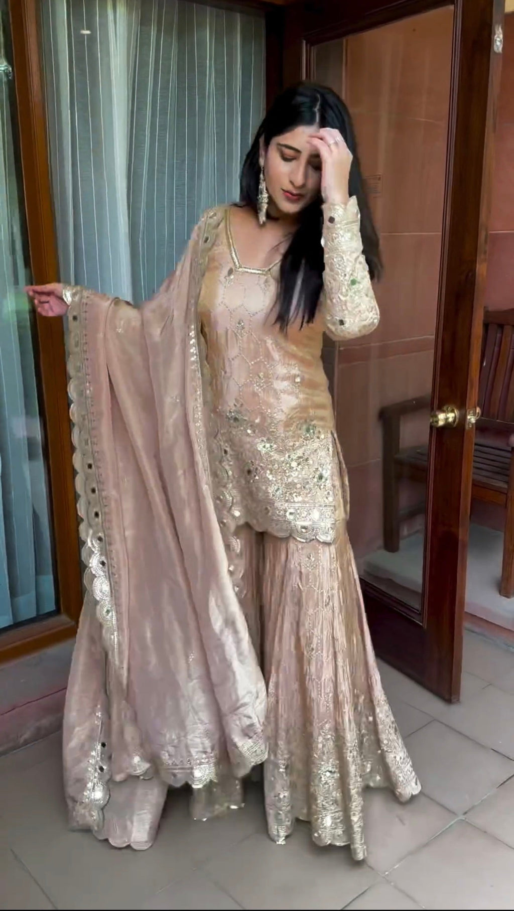 Beautiful Party Wear Top-Bottom And Dupatta