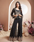 Designer Party Wear Koti Blouse Suit Set