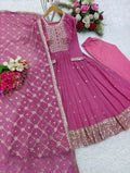 Beautiful Party Wear Gown -Pent And Designer Dupatta