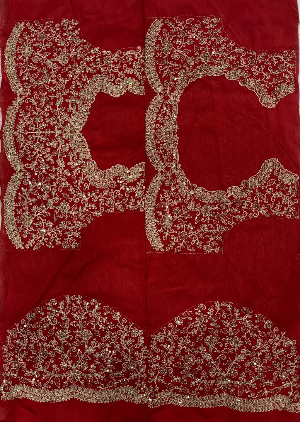 Party Wear Saree With Sequence And Cording Embroidery Work