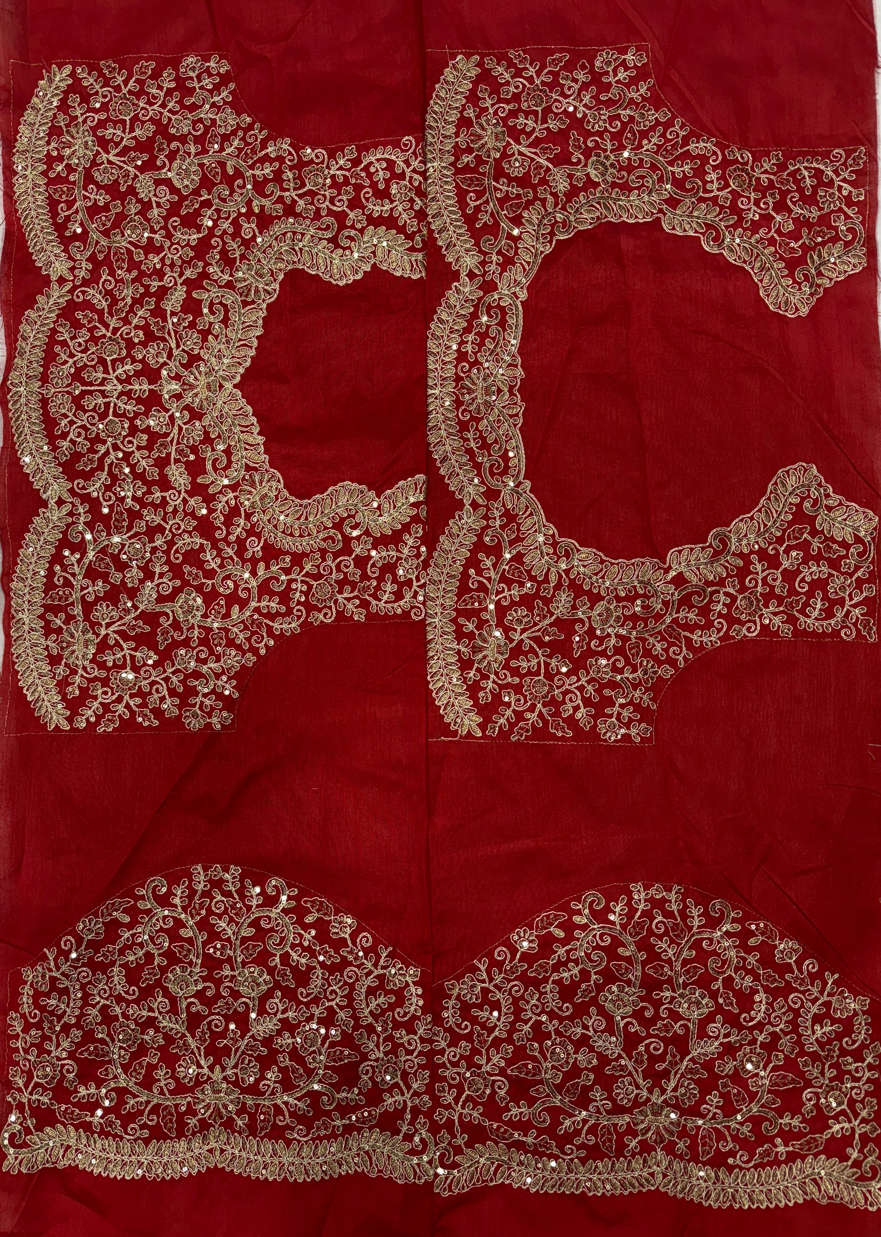 Party Wear Saree With Sequence And Cording Embroidery Work