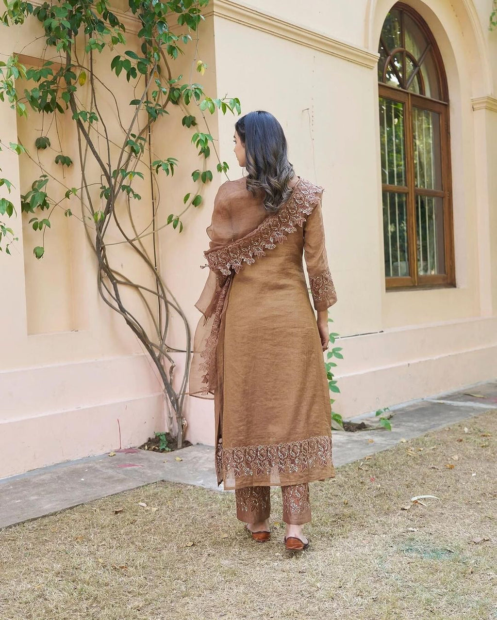 Designer Party Wear Top Bottom With Dupatta With Embroidery Sequence Work