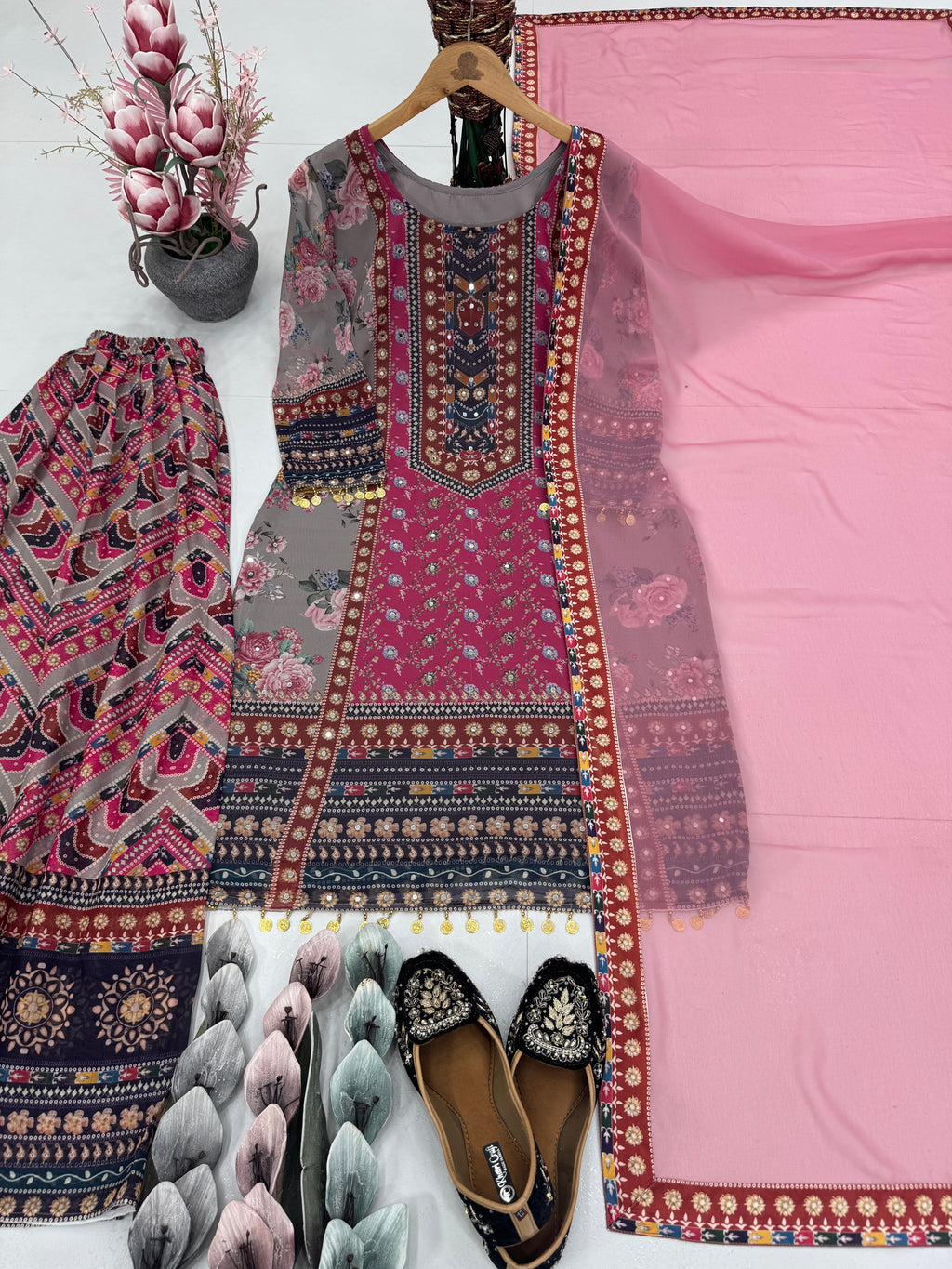 Beautiful Party Wear Salwar Suit And Dupatta