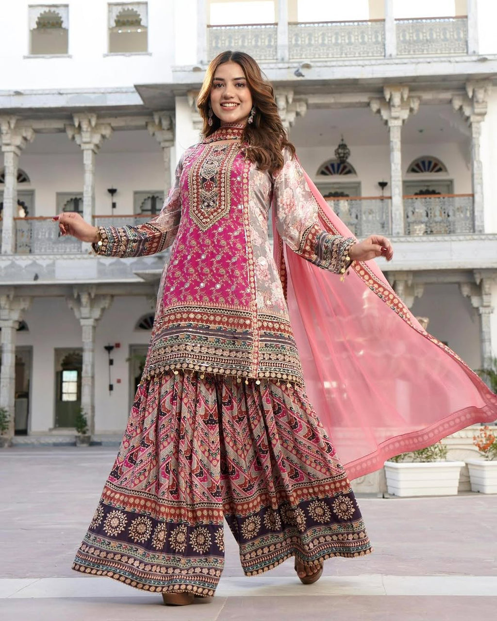 Beautiful Party Wear Salwar Suit And Dupatta