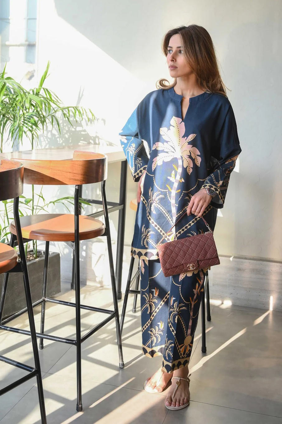 Beautiful Co-ord Set With Fancy Digital Print Work