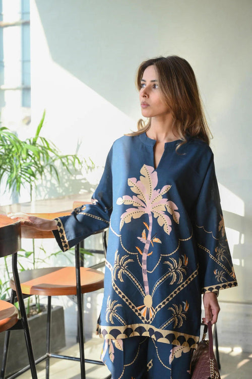 Beautiful Co-ord Set With Fancy Digital Print Work