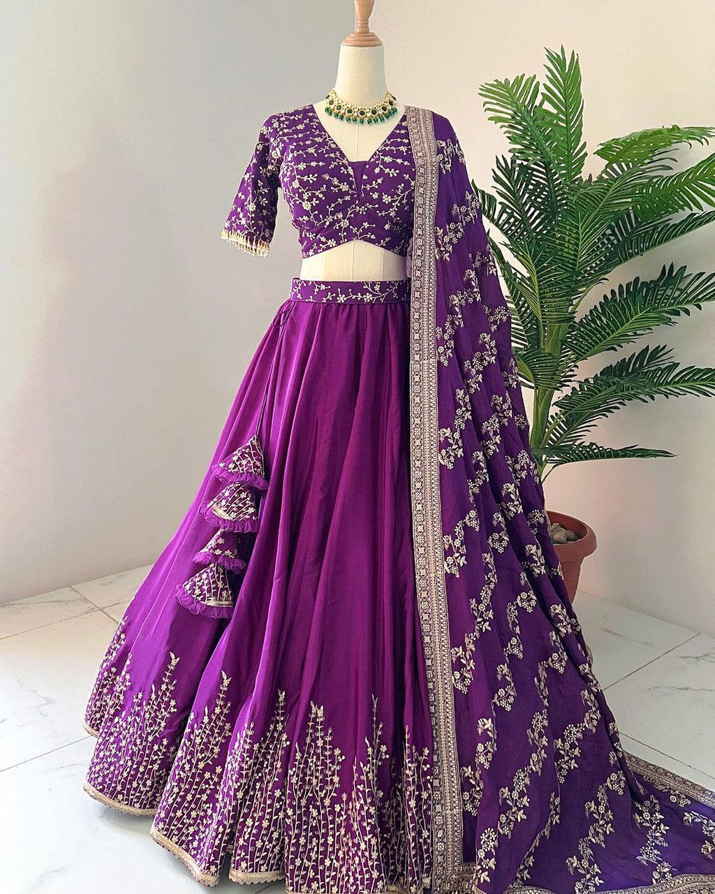 Beautiful Party Wear Lehenga Choli With Embroidery Sequence Work