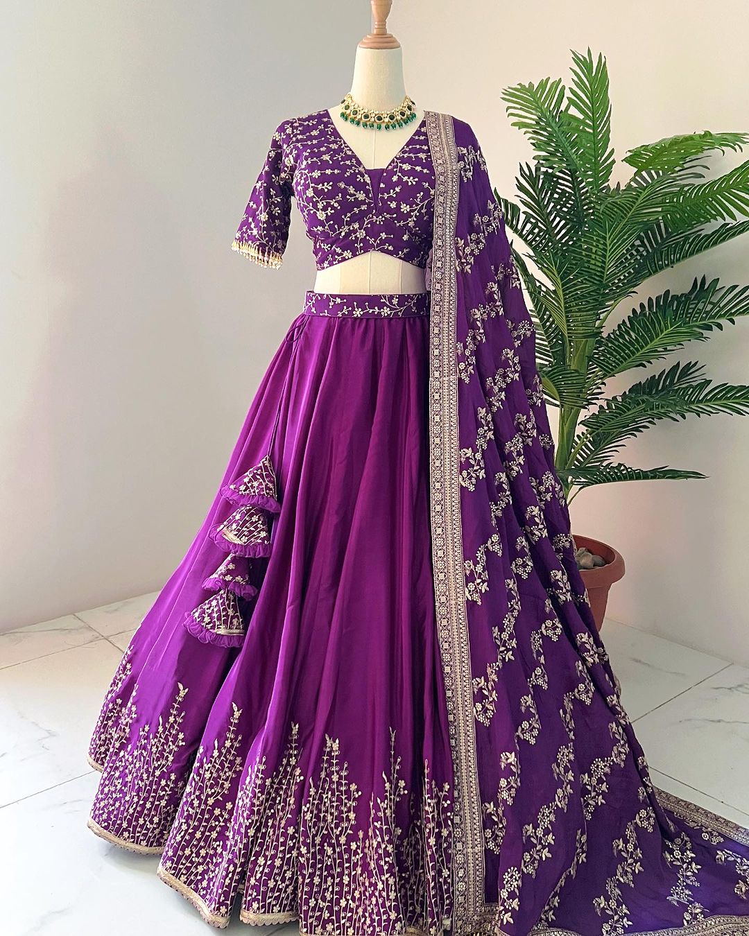 Beautiful Party Wear Lehenga Choli With Embroidery Sequence Work