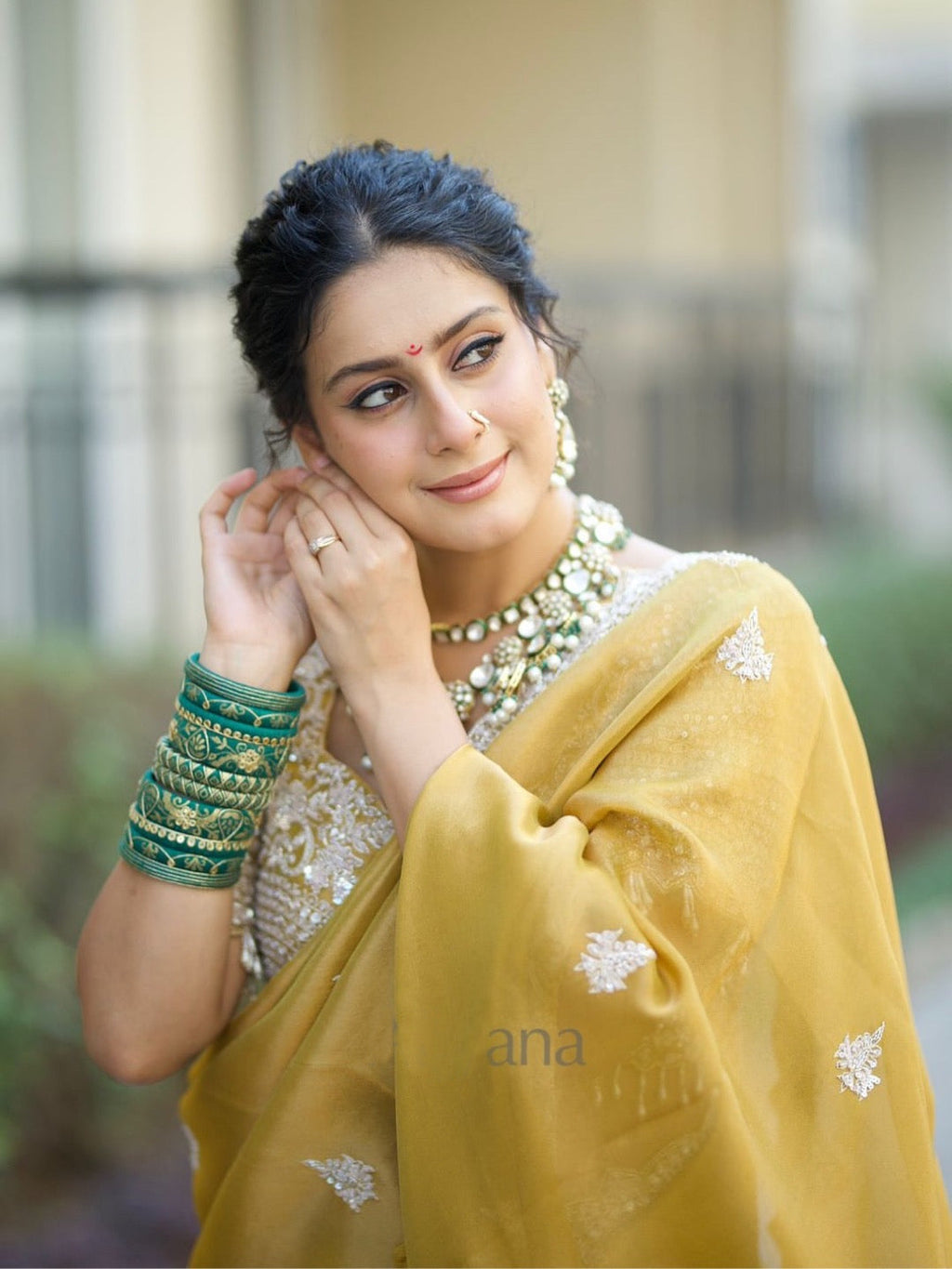 Party Wear Saree With Sequence And Cording Embroidery Work