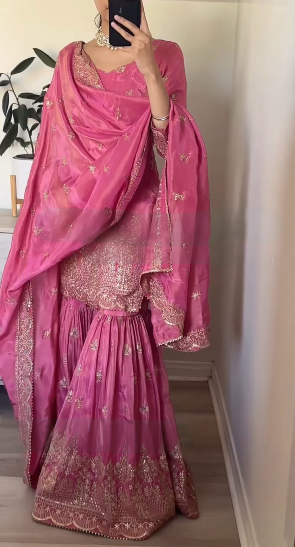 Party Wear Look Pure Heavy Simar Georgette Top Plazzo & Dupatta Set