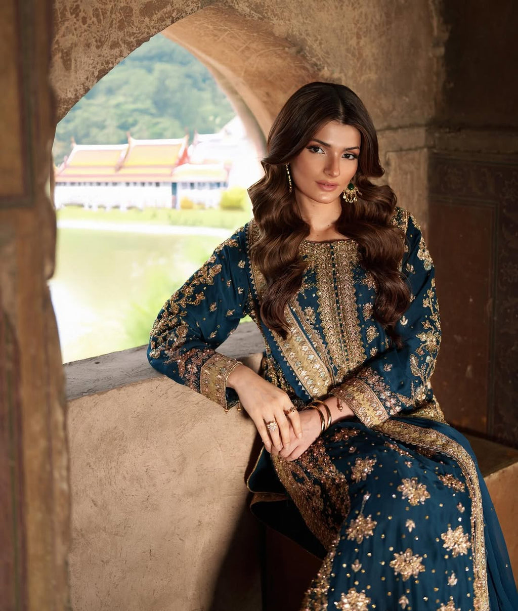 Fancy Top-Bottom And Dupatta With Embroidery Sequence Work