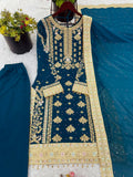 Fancy Top-Bottom And Dupatta With Embroidery Sequence Work