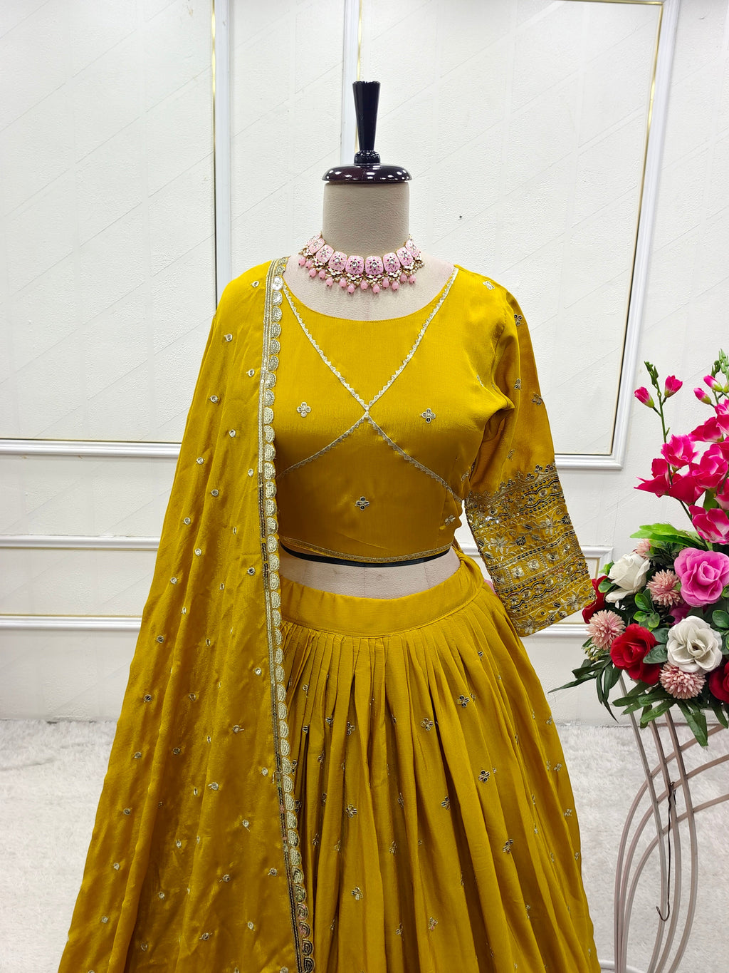 Party Wear Lehenga Choli With Embroidery Sequence Work