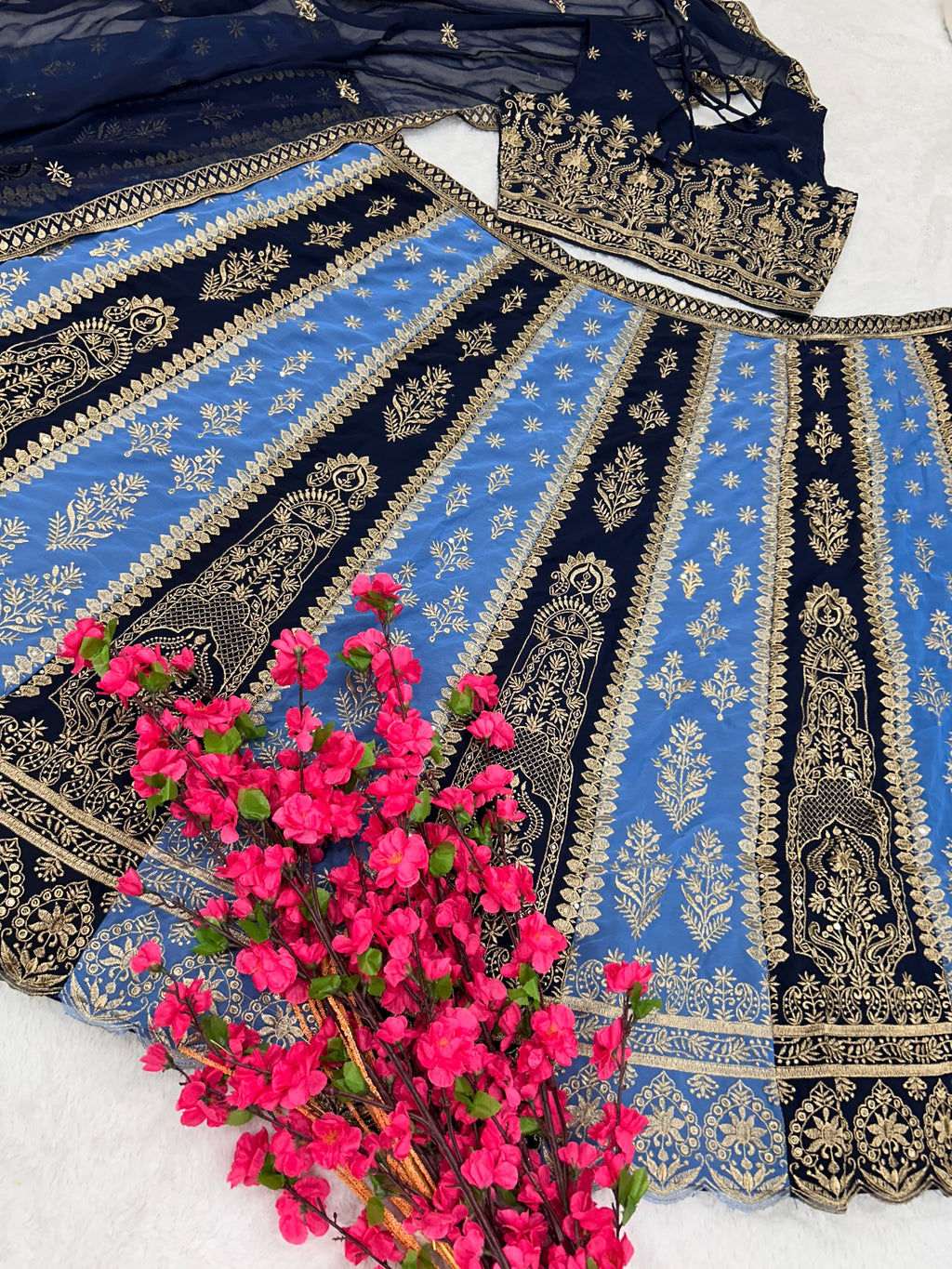 Party Wear Designer Lehenga Choli With Embroidery Work