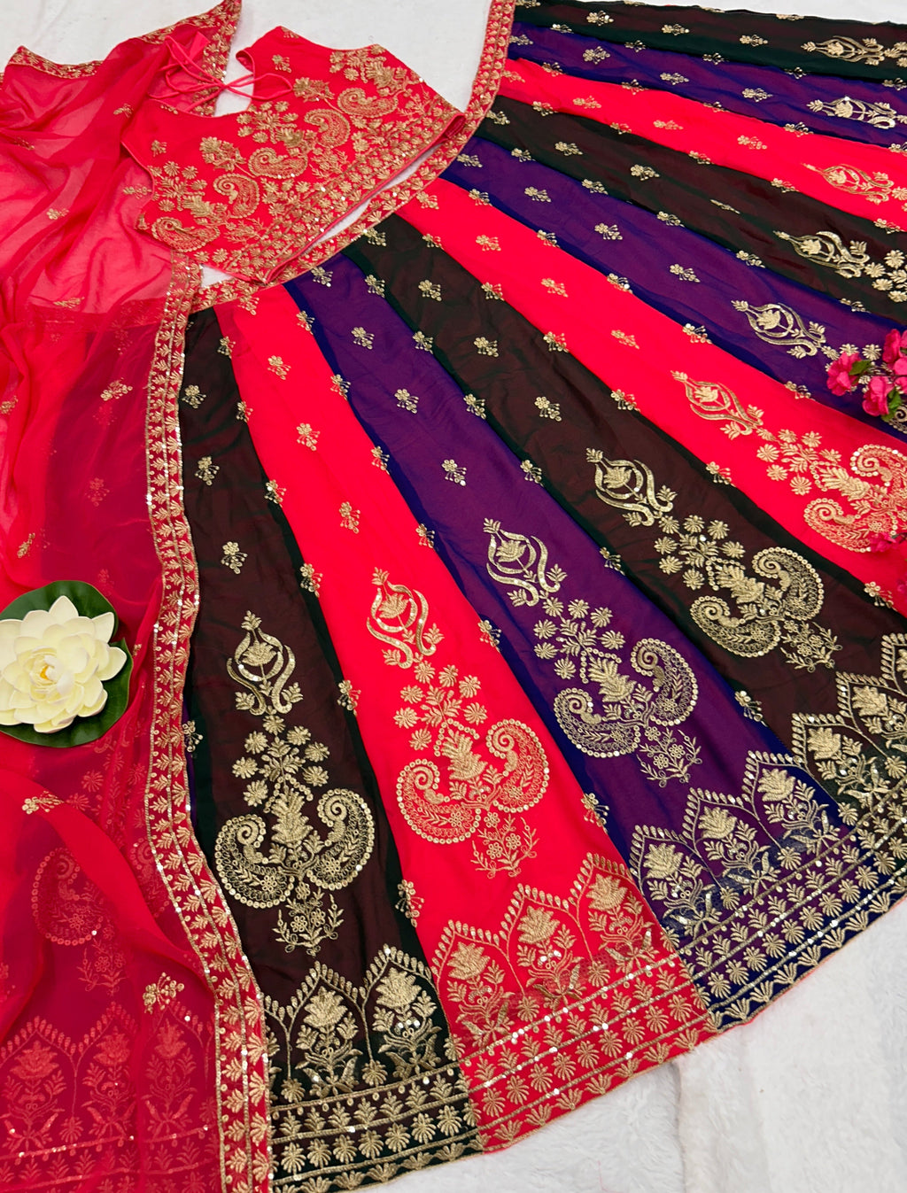 Designer Party Wear Lehenga Choli With Embroidery Work