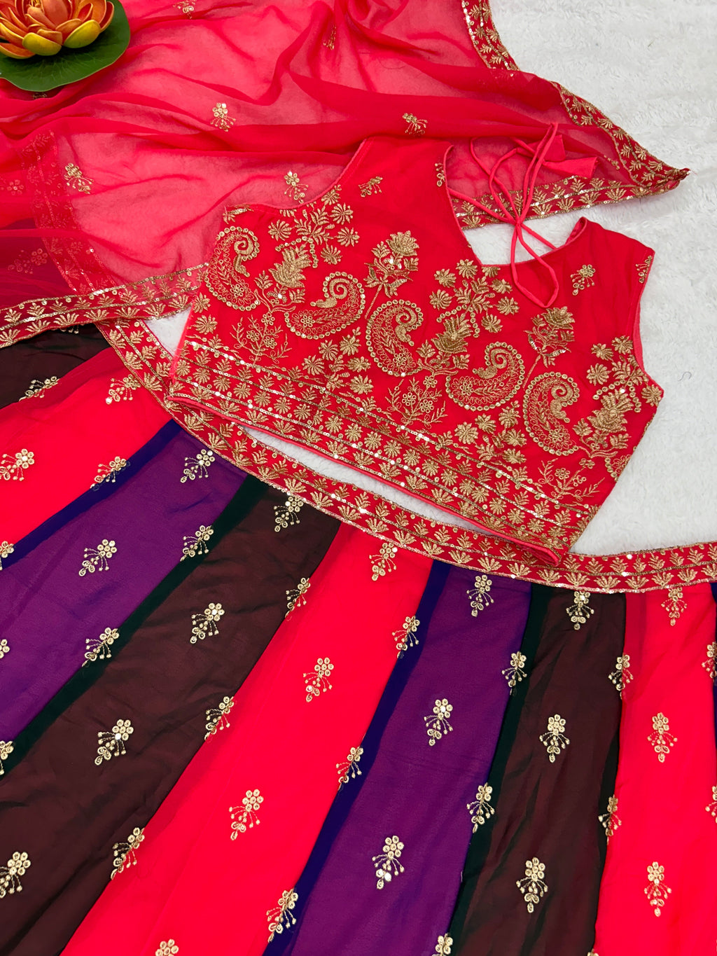 Designer Party Wear Lehenga Choli With Embroidery Work