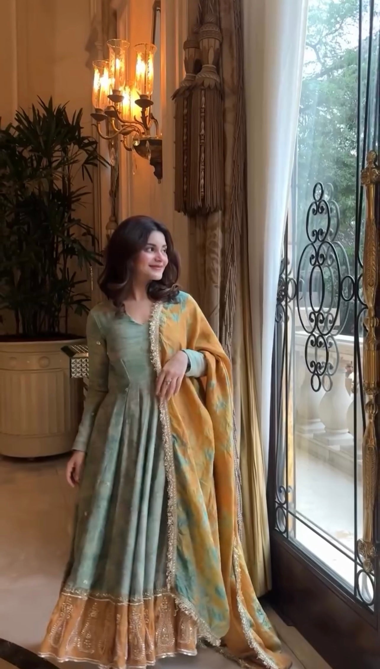 Designer Party Wear Look Gown-Dupatta in Heavy Embroidery Sequence Work