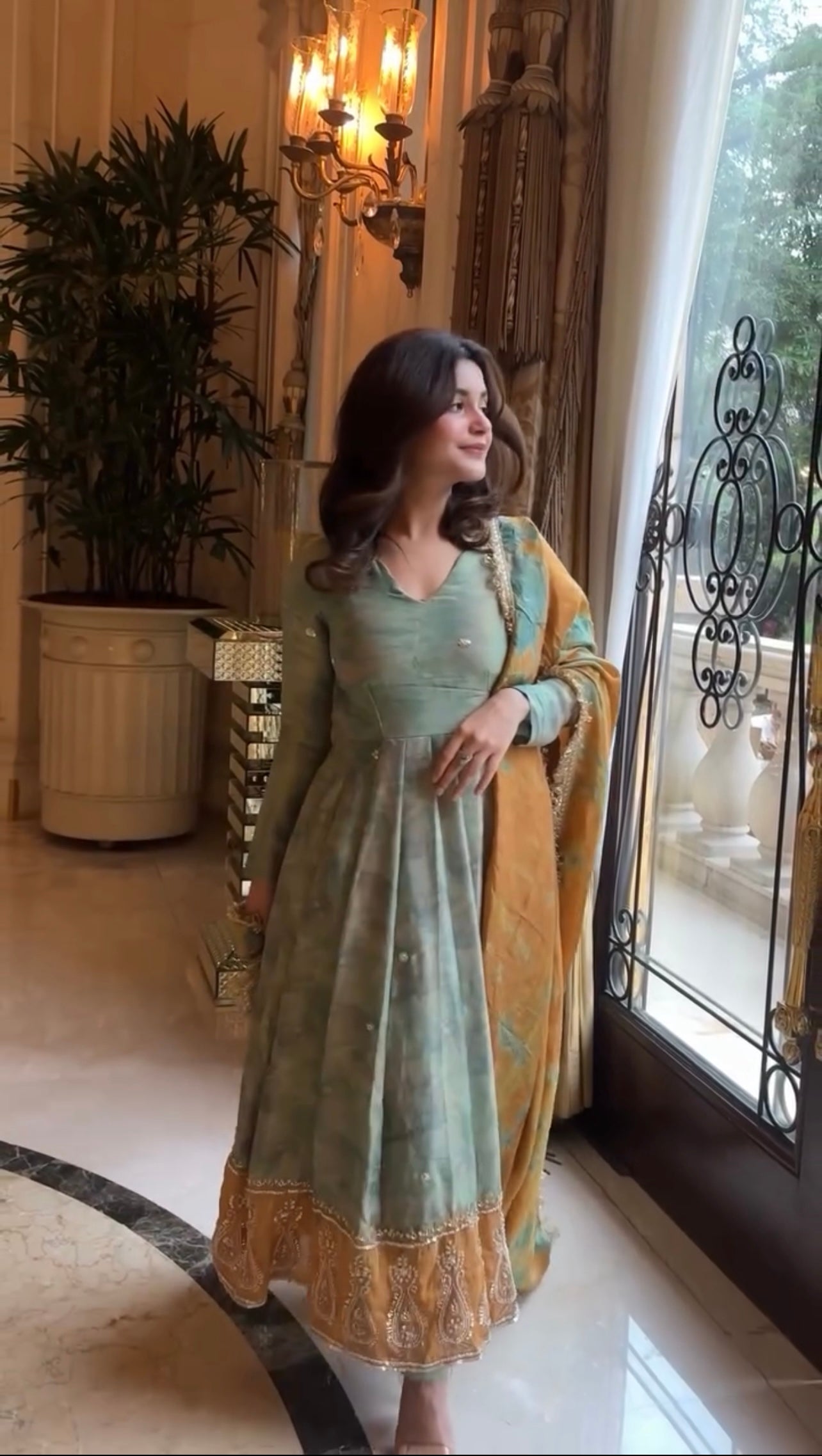 Designer Party Wear Look Gown-Dupatta in Heavy Embroidery Sequence Work