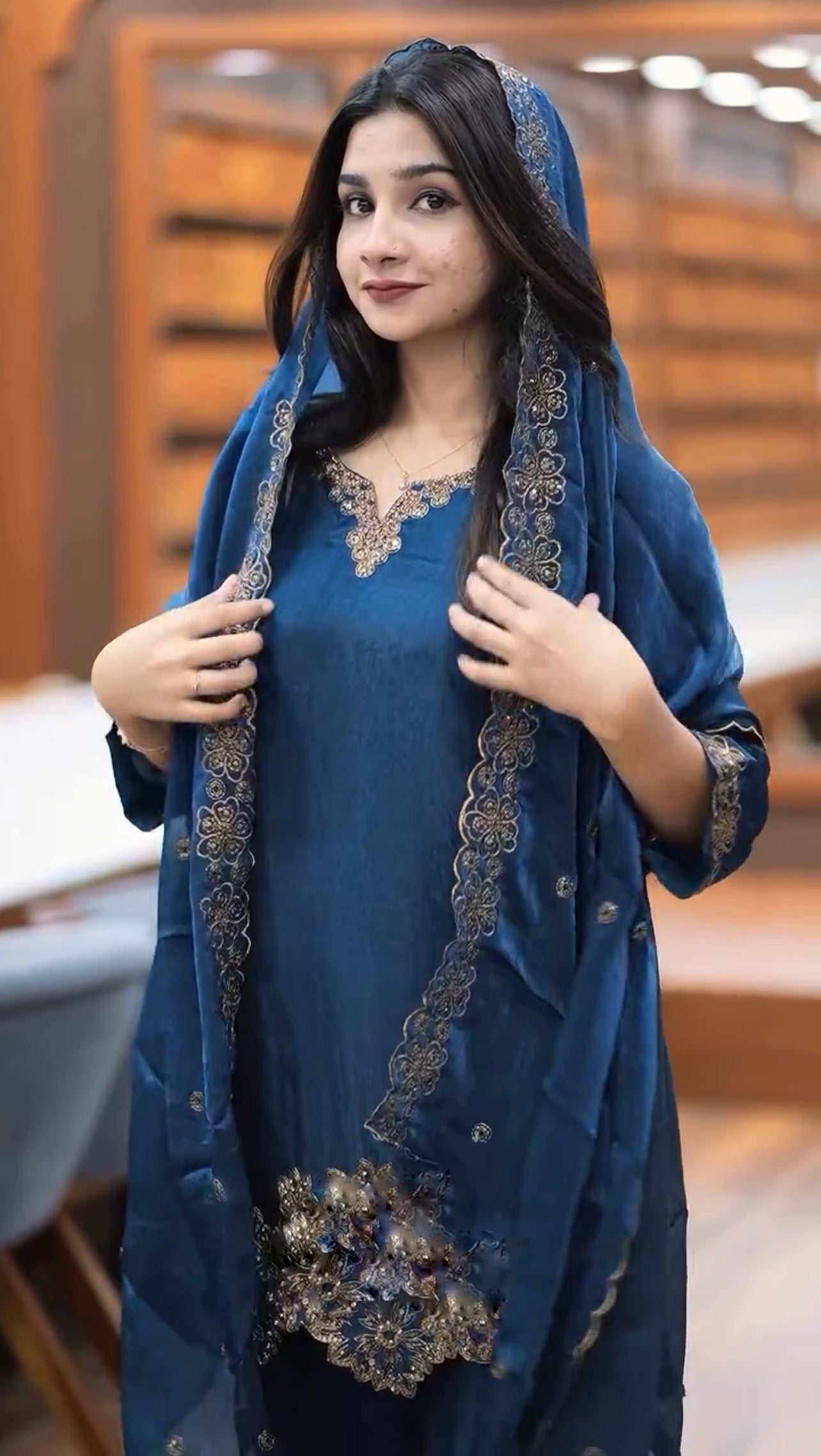 Designer Top-Bottom And Dupatta With Heavy Embroidery Sequence Work