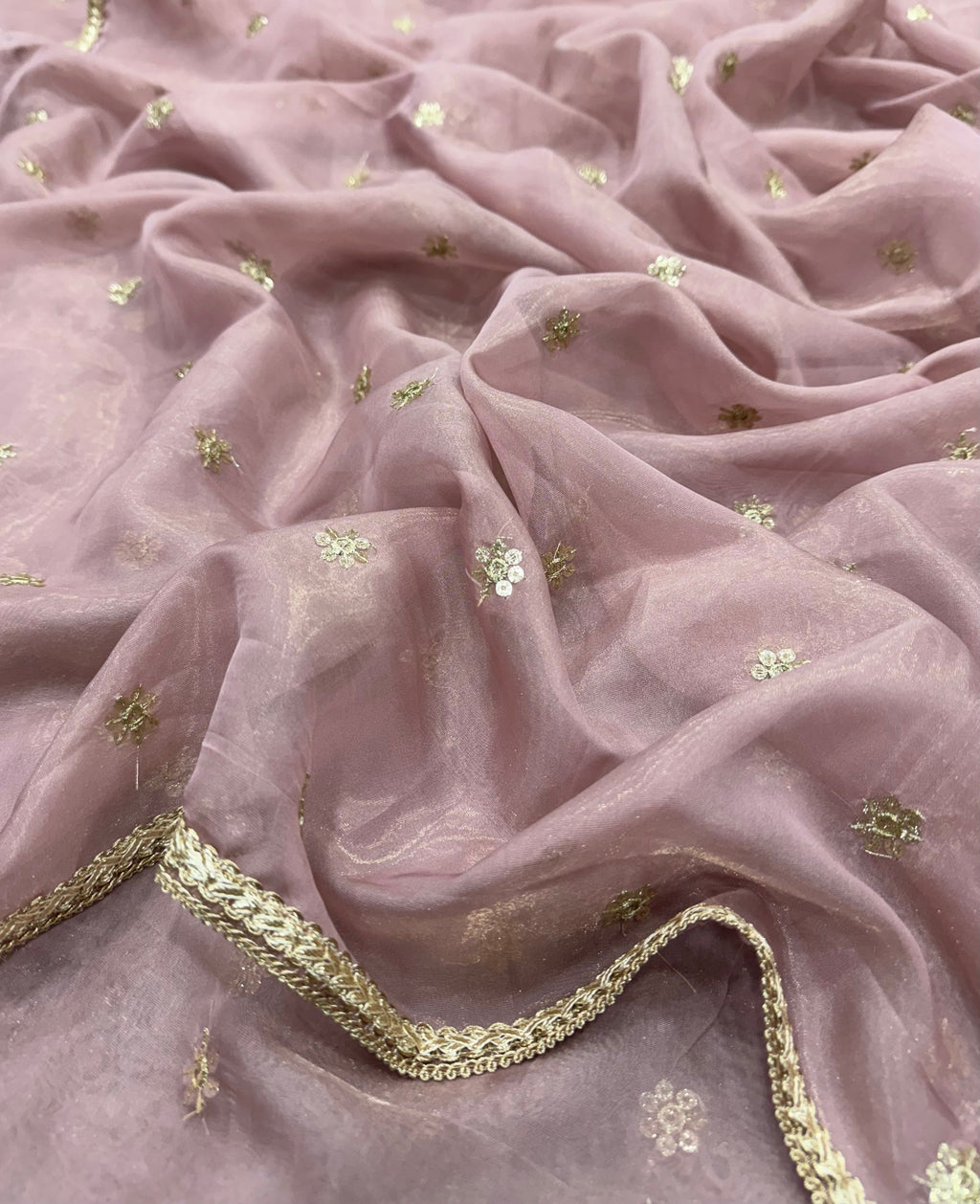 Designer Saree With Beautiful Sequins Embroidery Work