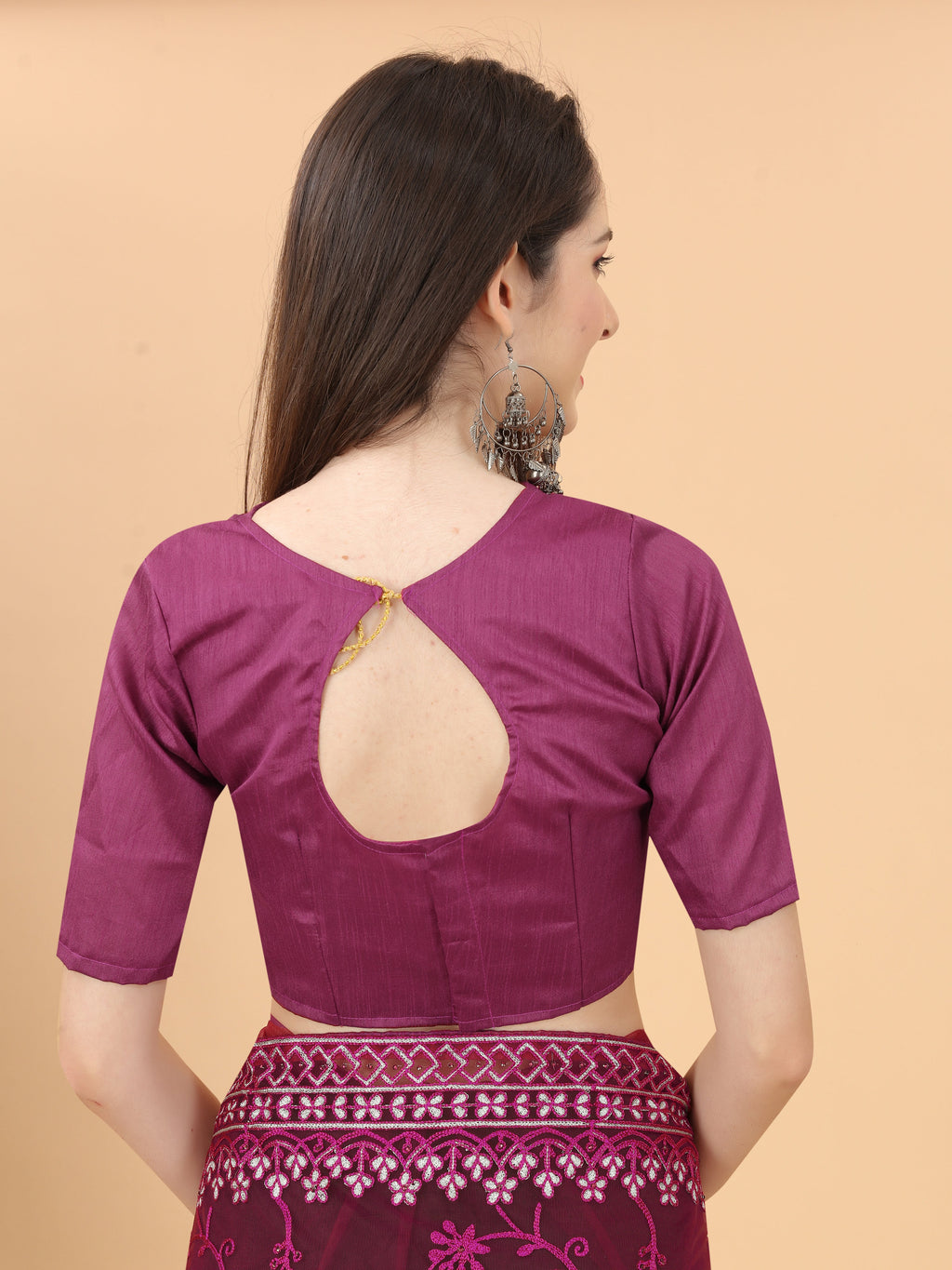 Party Wear Designer Saree With Diamond Work