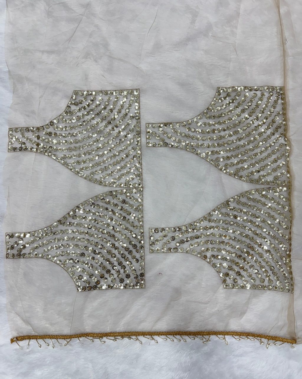 Designer Party Wear Saree With Sequence Embroidery Work