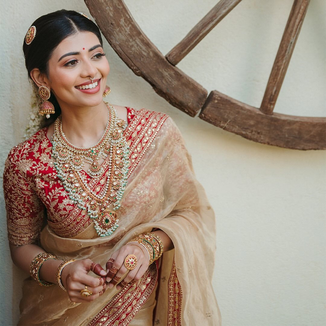 Trending Saree With Sequence And Dori Embroidery Work