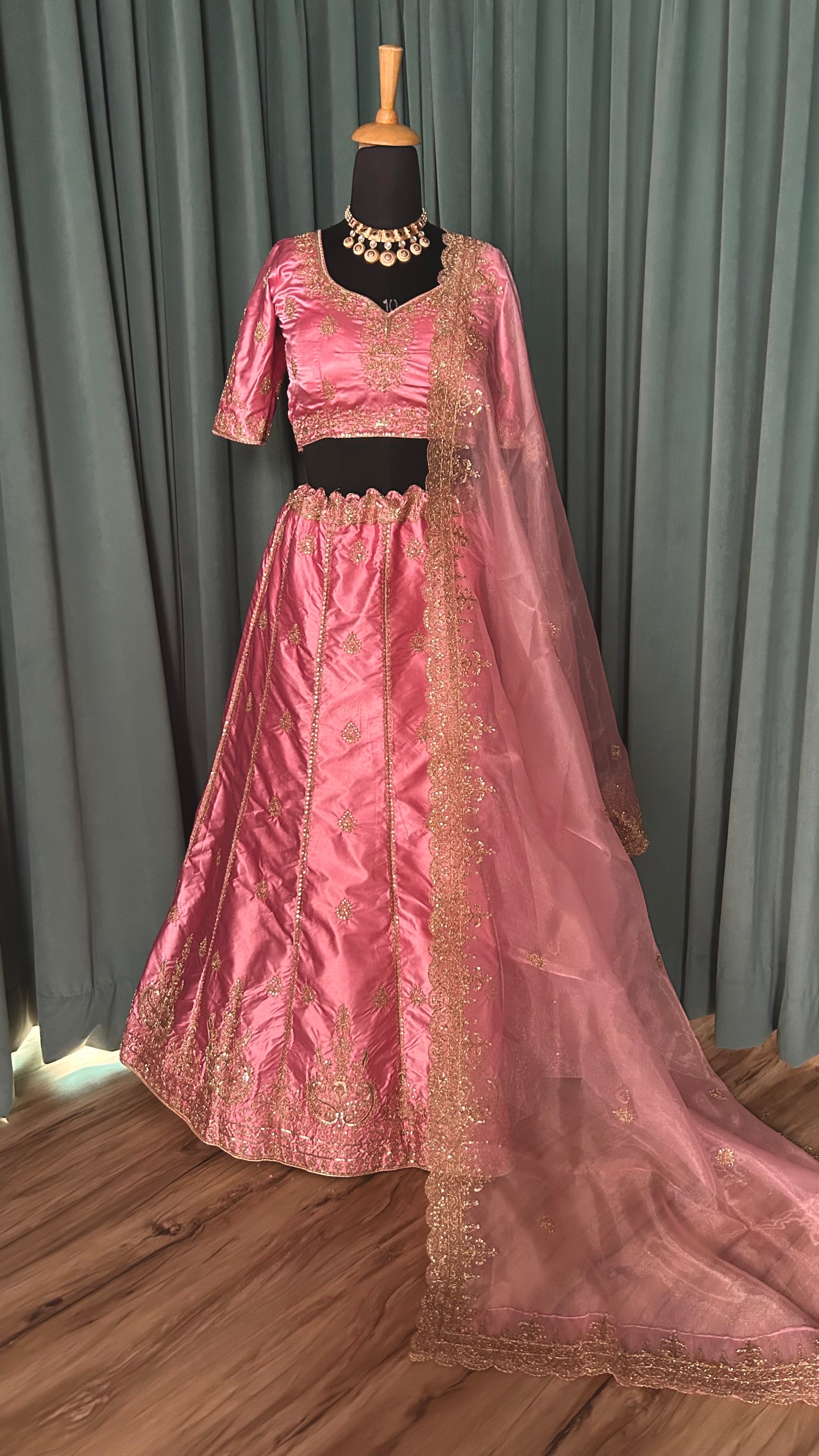Party Wear Beautiful Lehenga Choli With Dori, Sequence & Zari Work