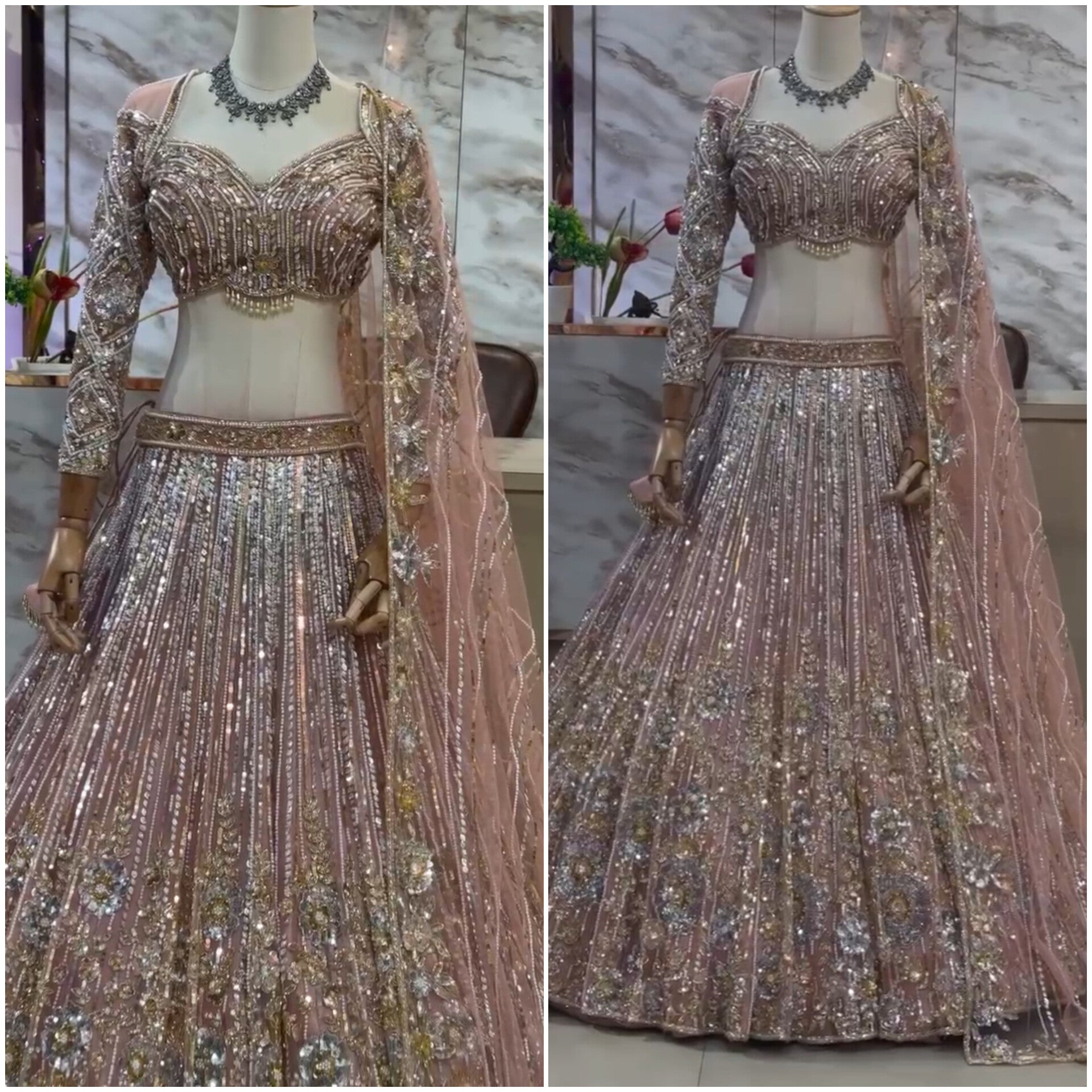Beautiful Lehenga Choli With Sequence Embroidery Work