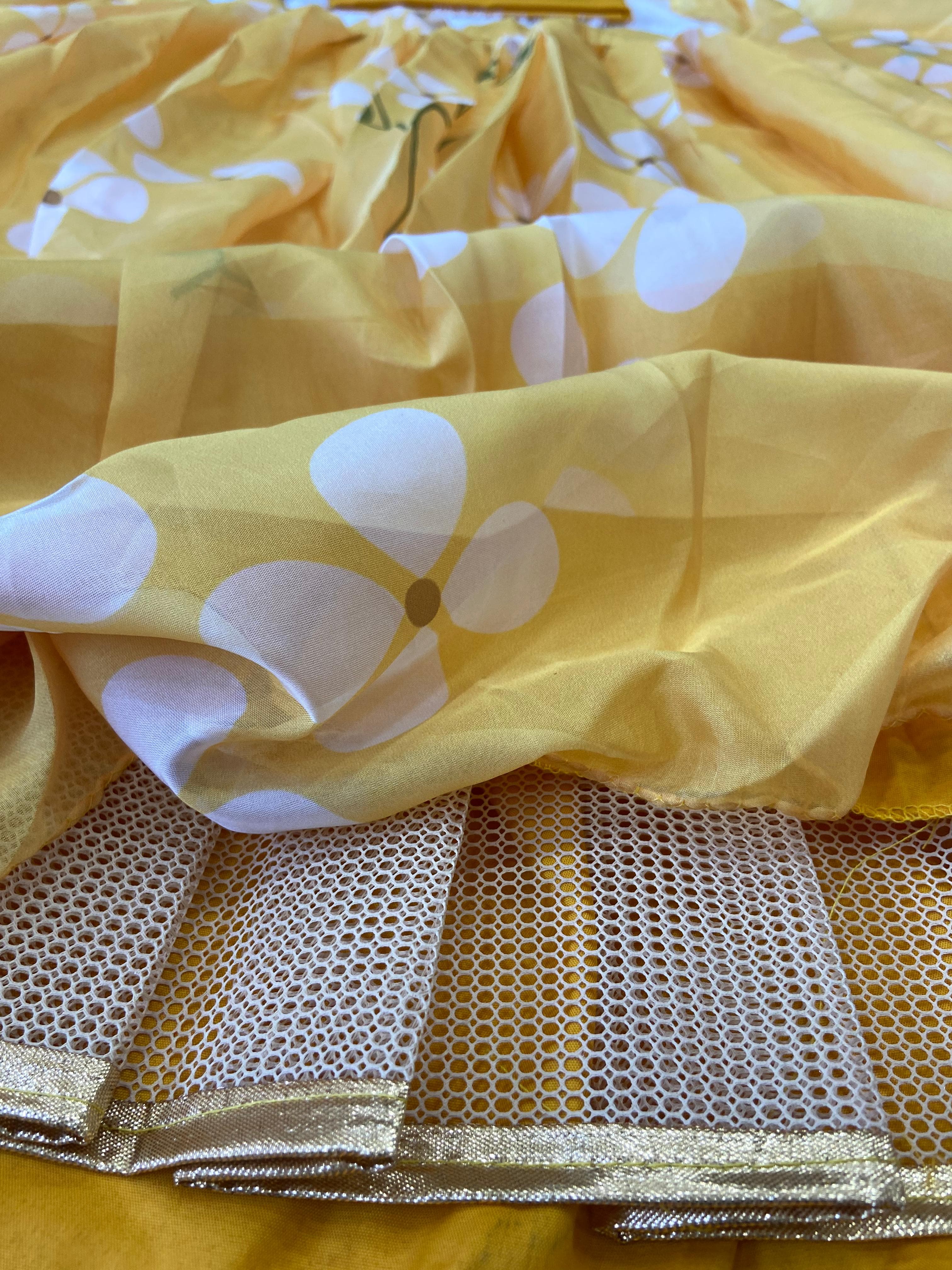 Beautiful Party Wear Lehenga Choli With Floral Print