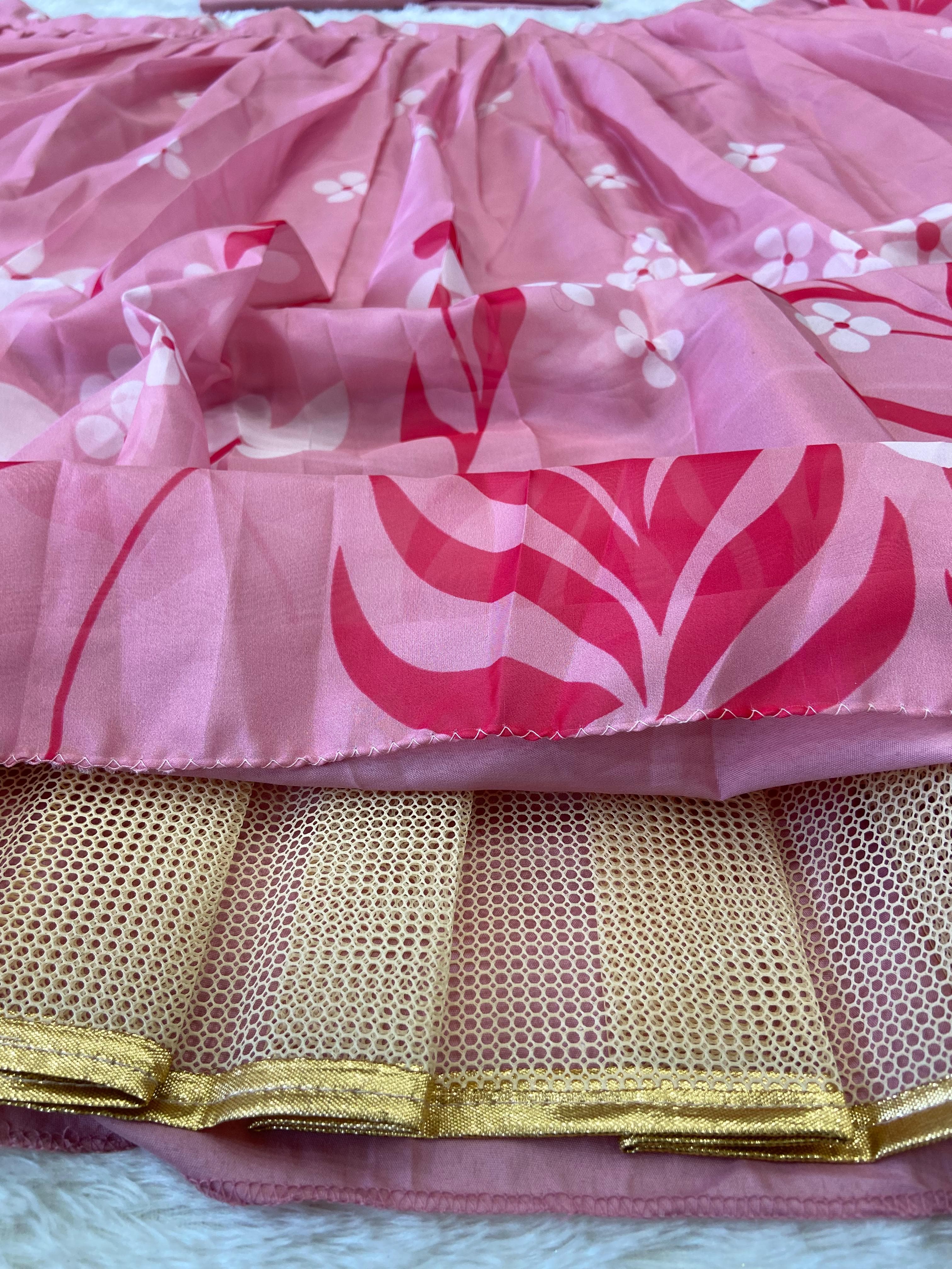 Beautiful Party Wear Lehenga Choli With Floral Print