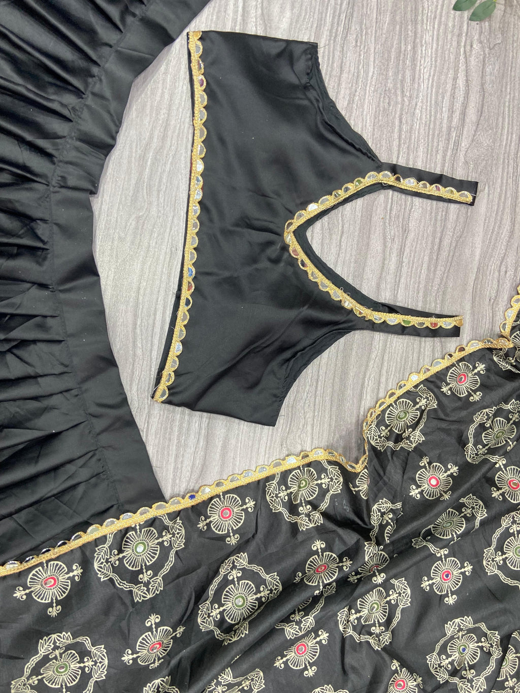 Beautiful Most Trending Navratri Lehenga Choli With Real Mirror Work